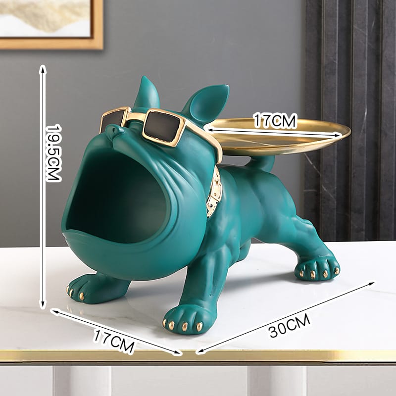 Bandeja de almacenamiento perro - Bandeja de perro de la boca grande 550 verde